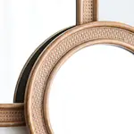 rattan wall mirror Brinley Rattan Mirror Round Boho Wall Mirror
